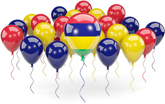 Balloons Mauritius Flag Colours (640x480), Png Download
