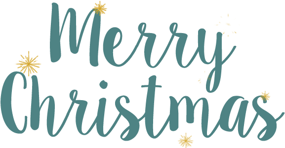 Merry Christmas Text Png Download - Merry And Bright Silhouette (600x300), Png Download