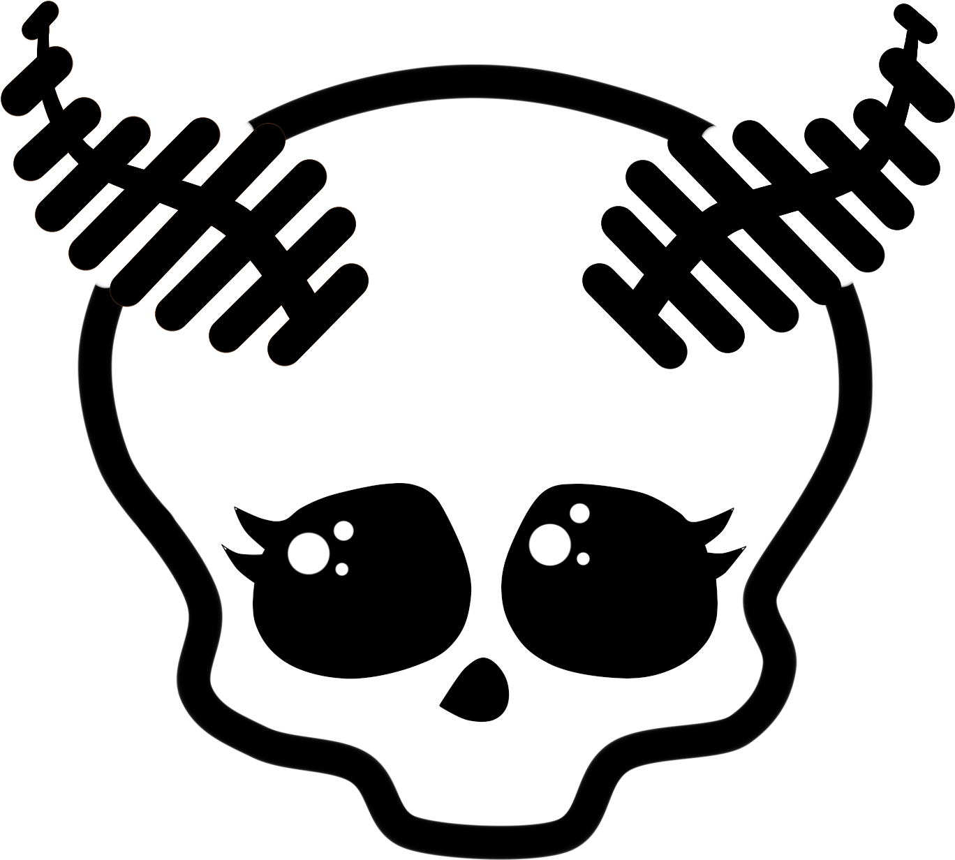 Mothilda Dusk Is An Upcoming Character Made By Bigrika - Monster High Skull Draculaura (1522x1436), Png Download