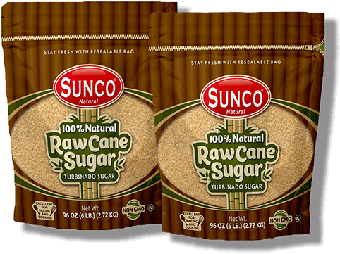 Sugar - Sunco Natural Raw Sugar, Natural Raw Cane Sugar, Turbinado (600x600), Png Download