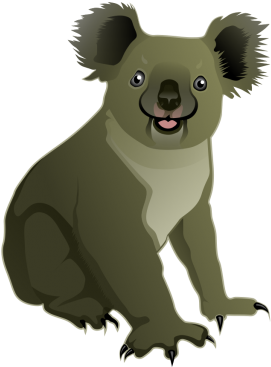 Koala Clipart (332x400), Png Download
