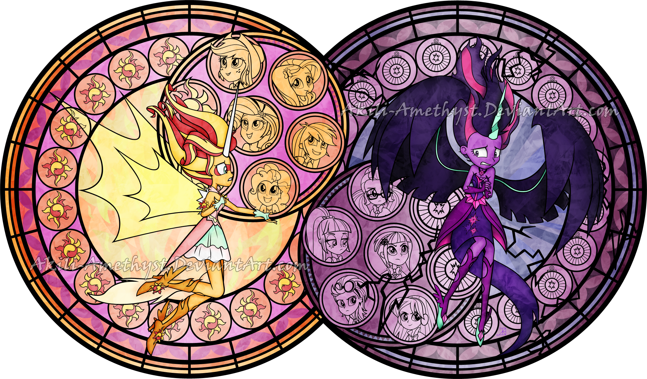 Akili-amethyst, Daydream Shimmer, Dive To The Heart, - Mlp Legends Of Everfree Doll (2100x1231), Png Download