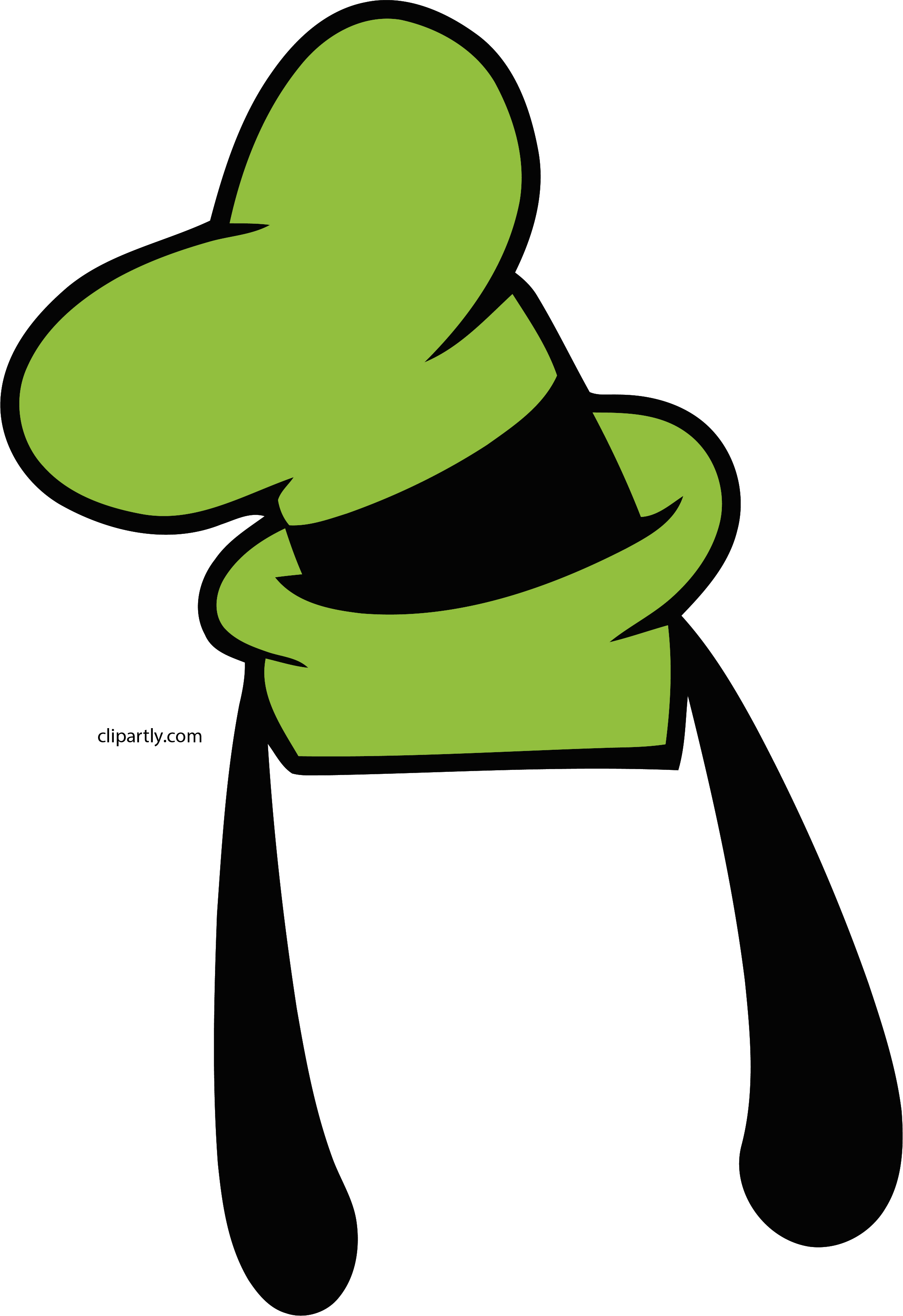 Pluto Dog Hat And Ear Clipart Png - Goofy Hat Clipart (2293x3340), Png Download