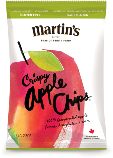 Medium Sharing Size Bag - Martin's Crispy Apple Chips (720x720), Png Download