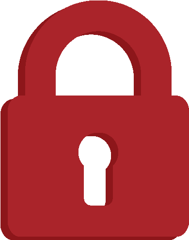 Locked Padlock - Red Lock Png (414x513), Png Download