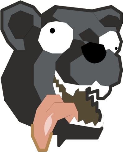 Mutilated Bear - Cartoon (500x500), Png Download