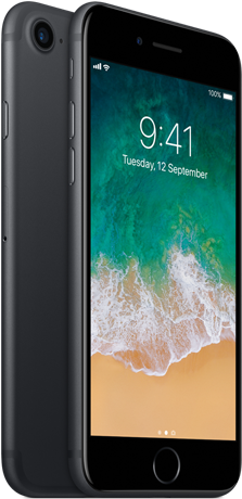 Iphone - Apple Iphone 7 - Jet Black (600x600), Png Download