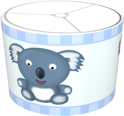 Cute Koala Bear Shade In Blue - Koala Birthday (674x516), Png Download