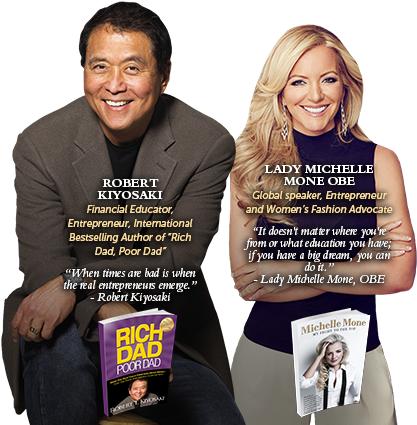 Speakers - Kim Kiyosaki Robert Kiyosaki (416x440), Png Download