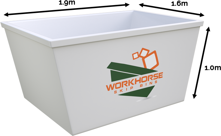 2m Skip Bin - Skip (1024x540), Png Download