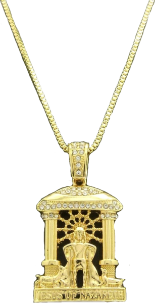 Share This Image - Iced Out Jesus Of Nazareth Pendant 24,27,30 Various (307x600), Png Download