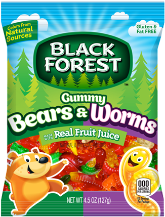 Black Forest Gummy Bears & Worms - Black Forest Gummy Worms (500x500), Png Download
