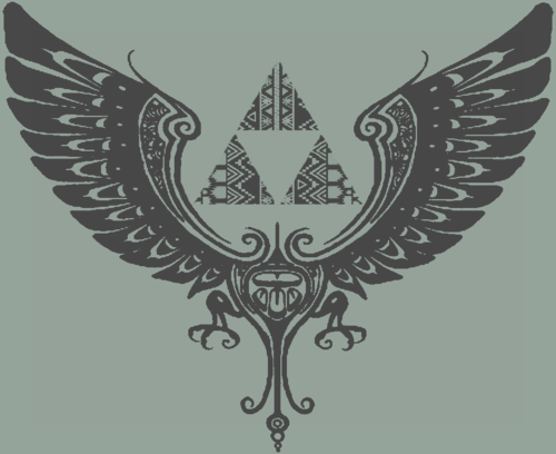 Triforce - Tattoos Tloz (500x408), Png Download