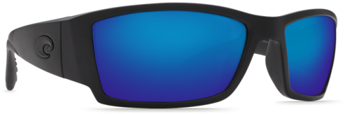Costa Del Mar Sunglasses Corbina Black Blue Mirror - Costa Corbina Sunglasses Blackout / Blue Mirror 580p (500x500), Png Download