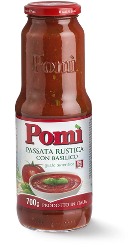 Rustic Basil Tomato Sauce - Pomi - Tomato Sauce - 17.64 Oz. (500x500), Png Download