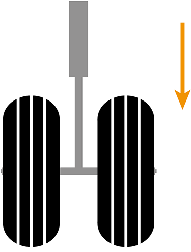 Tire Mark For 30° Right Steering Angle - Light-emitting Diode (600x600), Png Download