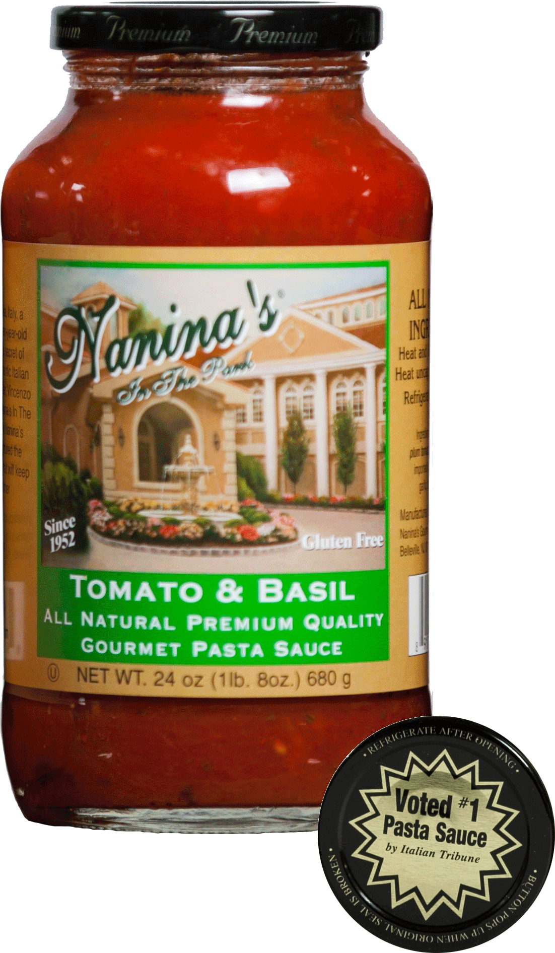 Nanina's Tomato & Basil Sauces - Naninas Vodka Sauce - 26 Oz (2000x2000), Png Download
