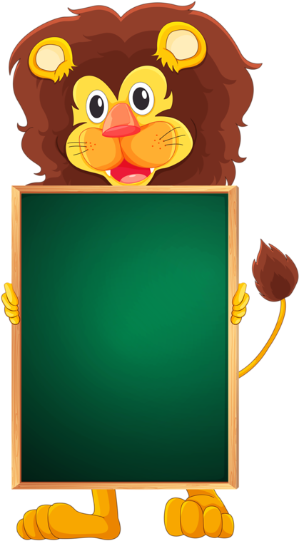 Фотки Blank Sign, Frame Clipart, Notebook Labels, Cartoon - Animal Wall Mural- Frame Fun (505x800), Png Download