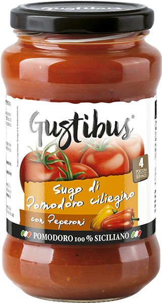 Bell Peppers Cherry Tomato Sauce - Gustibus Sugo (600x600), Png Download