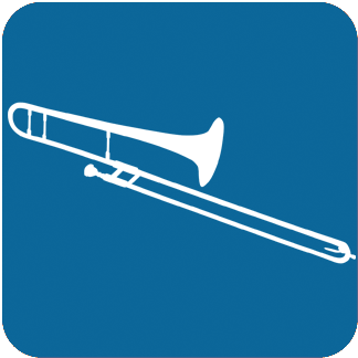 Trombone - #1 Trombone Ornament (oval) (391x375), Png Download