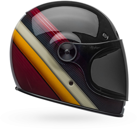 Burnout Gloss Black / White / Maroon - Bell Bullitt Helmet (600x600), Png Download