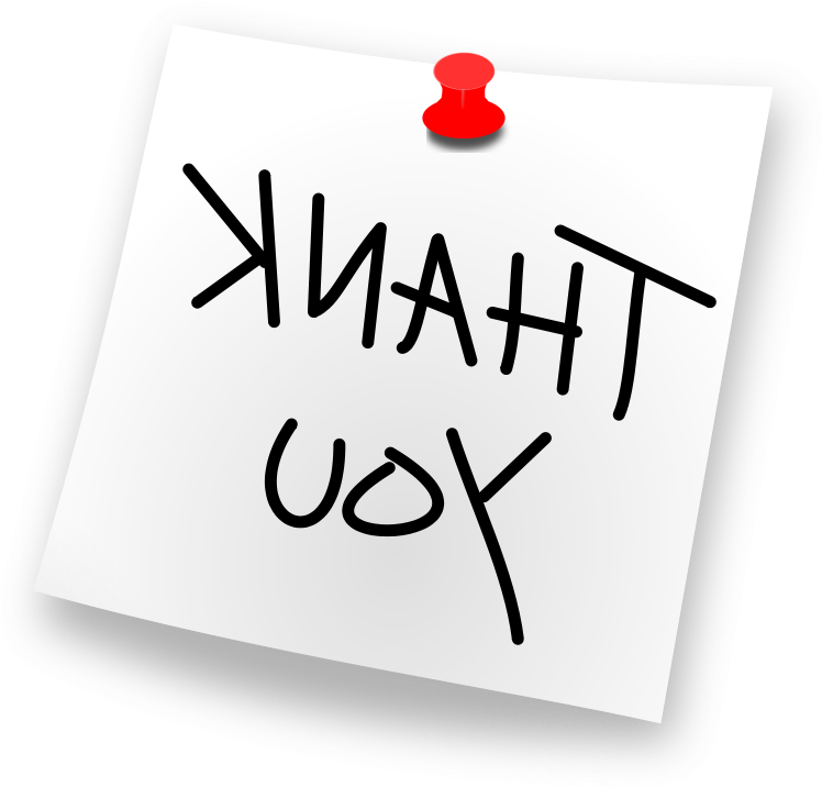 Thank You Clipart Free Large Images - Paper (800x800), Png Download