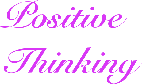 Positive Thinking - Calligraphy (650x350), Png Download