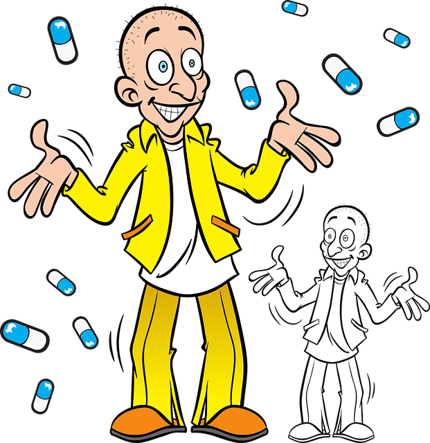 Man-3423743 640 - Drugged Out Cartoon Man (621x640), Png Download