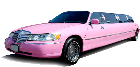 Pink Limousine - Limousine (676x313), Png Download