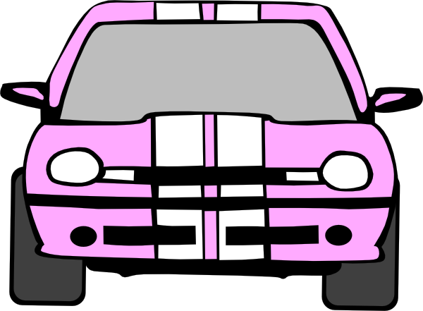 Car Coloring Pages Front (600x441), Png Download