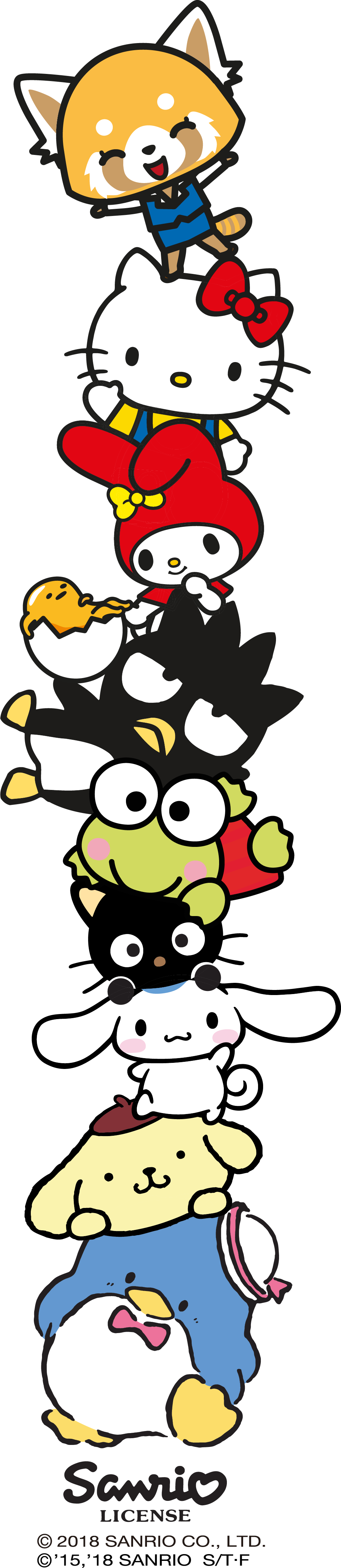 Sanrio Characters - Hello Kitty (1007x4625), Png Download
