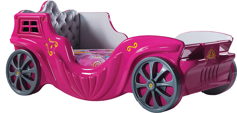 Princess Car - Princess Twin Car Bed (923x500), Png Download
