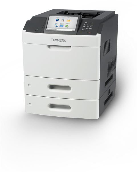 Ms810 Series - Lexmark Ms812de Monochrome Laser Printer - Duplex (480x780), Png Download