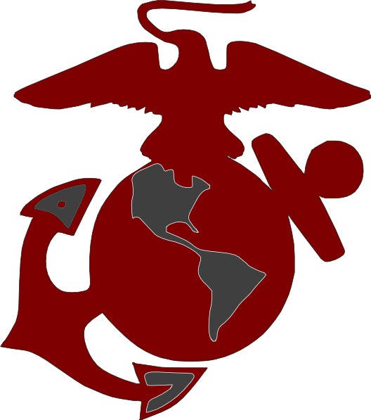 Marines Logo2 Clip Art - Usmc Logo Clip Art (528x597), Png Download