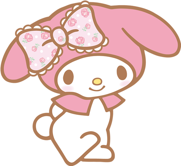 Free Download Melody Sanrio Png Clipart My Melody Hello - My Melody Png (589x534), Png Download