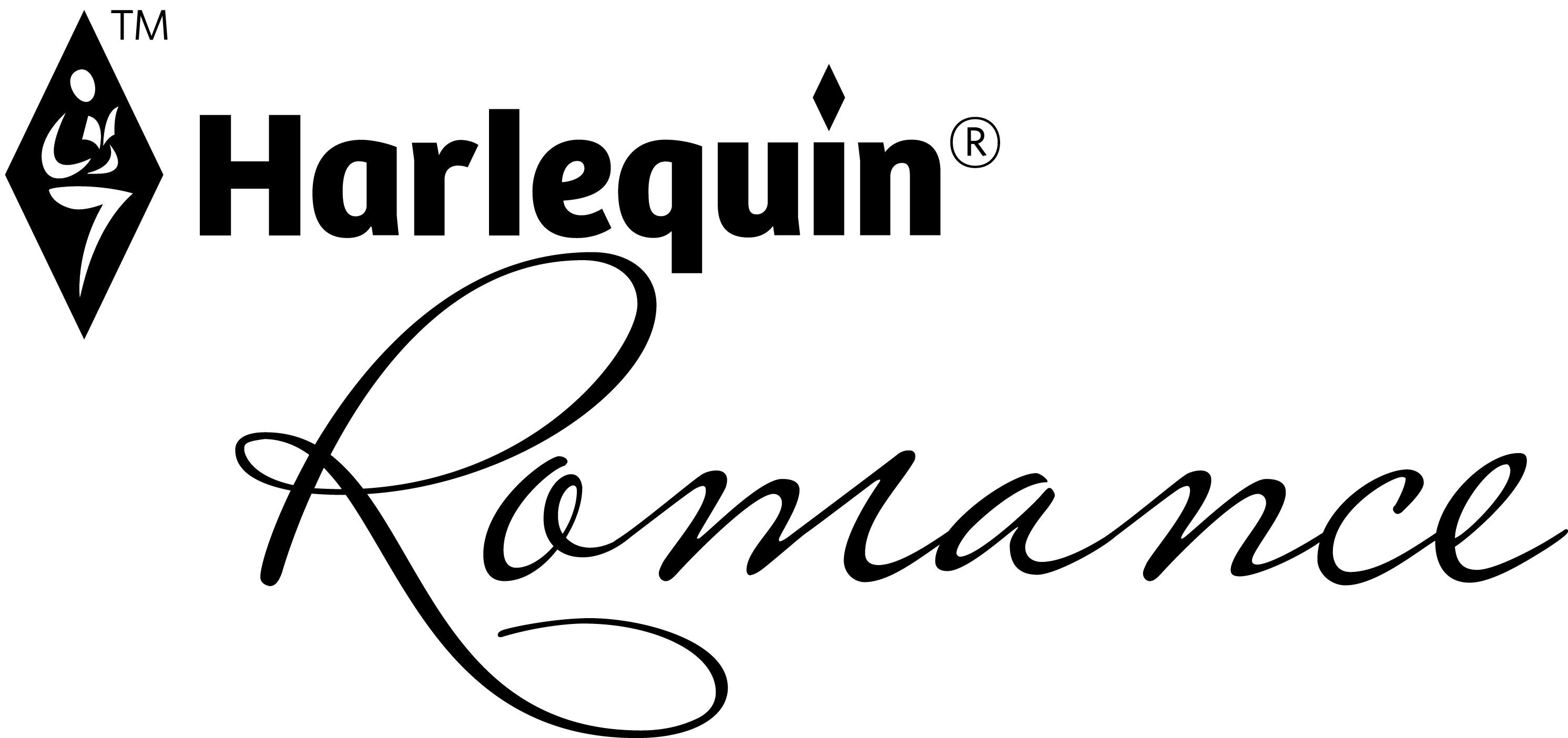 Black & White Harlequin Romance Logo - Transparent Harlequin Romance Logo (2982x1404), Png Download