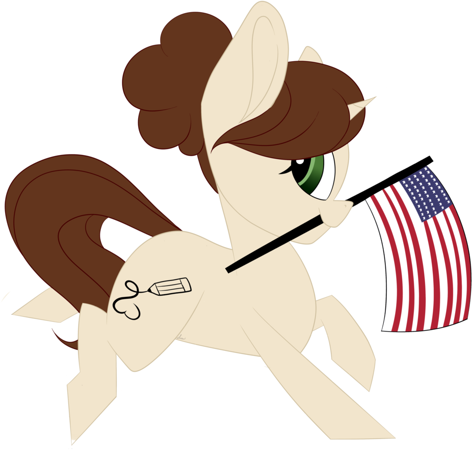 Absurd Res, American Flag, Artist - Cartoon (1024x1024), Png Download