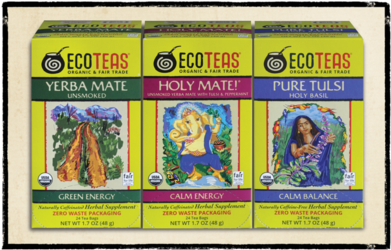 Organic Tea Bag Sampler - Ecoteas Organic Unsmoked Yerba Mate Tea 24 Bags (green (480x311), Png Download