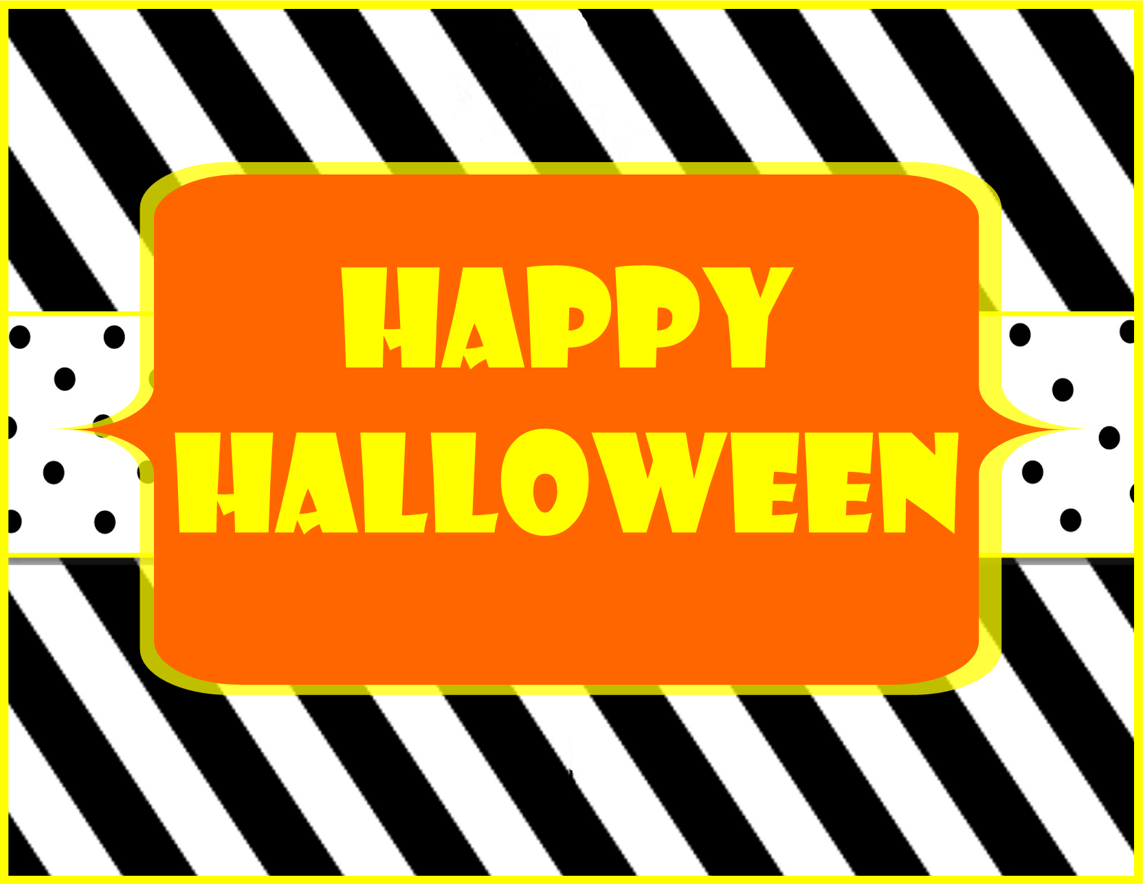 Happy Halloween Halloween Printable - Happy Halloween Help Yourself Sign (1663x1287), Png Download