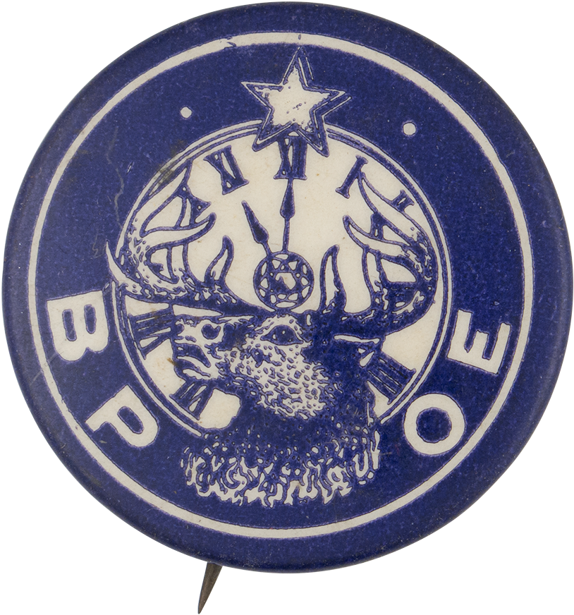 Benevolent And Protective Order Of Elks Club Button - Museum (1000x994), Png Download