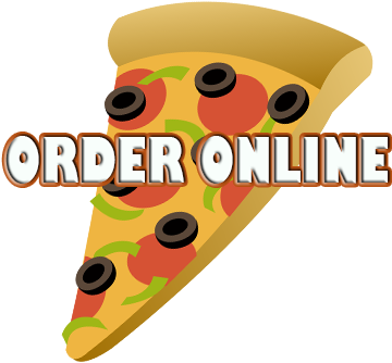Pizza Order Online Button (368x362), Png Download