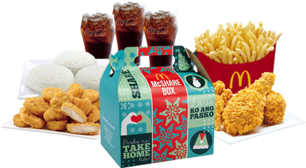 Customize Your Chicken Mcdo & Mcnuggets Bundle For - Mcdonalds Mcshare Bundle Good For 4 (435x320), Png Download