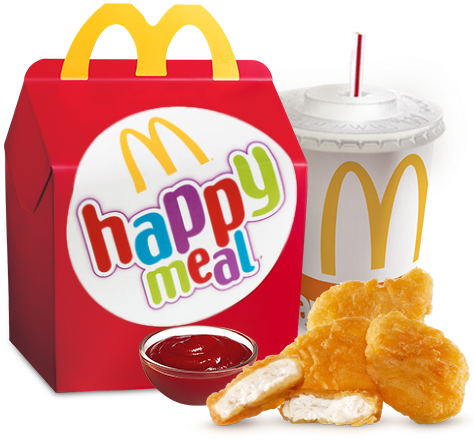 Download Happy Meal With Mcnuggets - Mcdonald's Happy Meal PNG Image