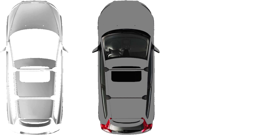 I Then Made A Rough Height Map Of The Car By Hand, - Car For Map Png (1023x450), Png Download