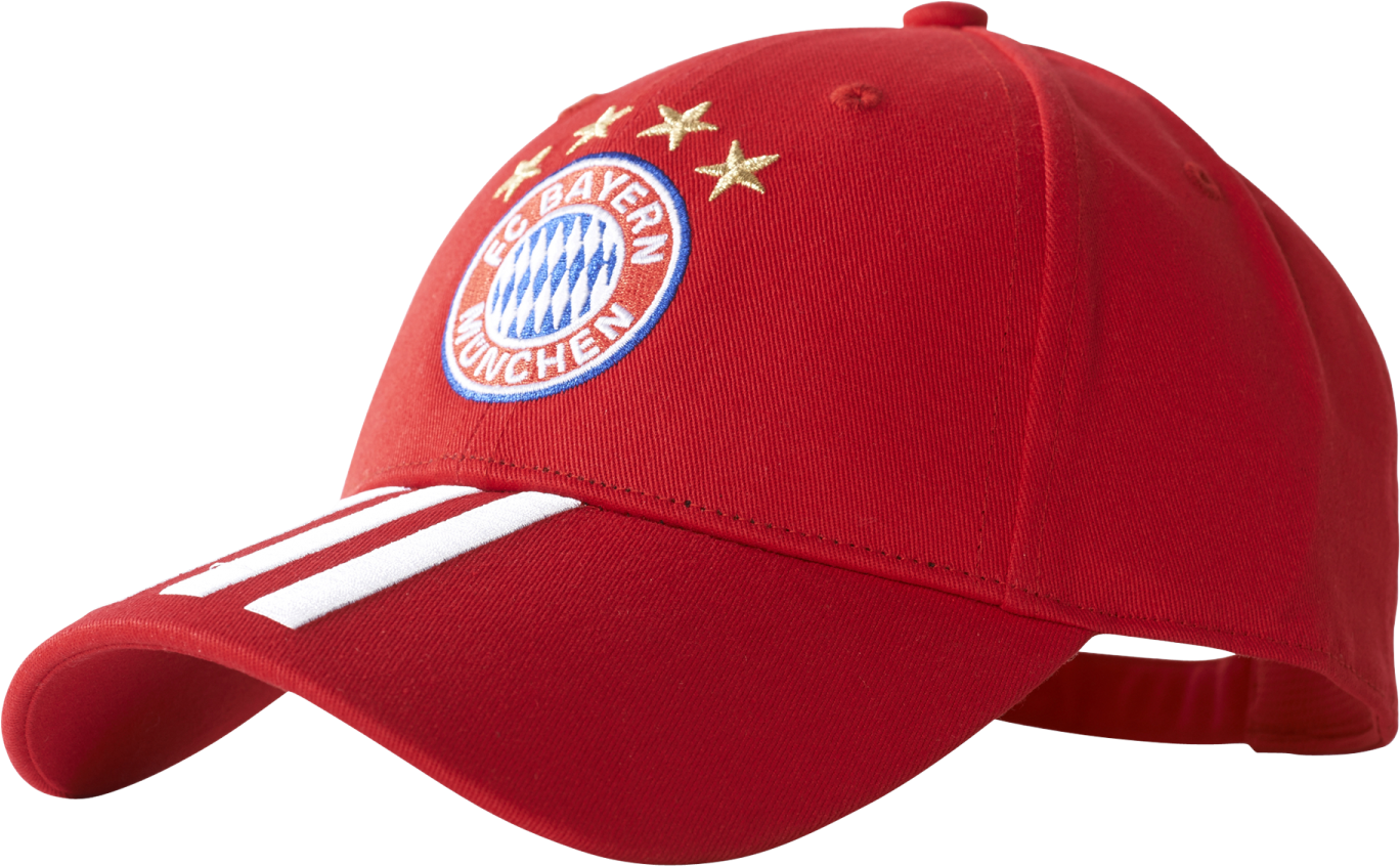 Adidas Bayern Munich 3 Stripe Cap - Red (1800x1800), Png Download