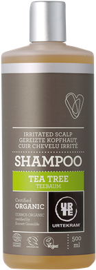 Tea Tree Shampoo Irritated Scalp Organic 500 Ml - Urtekram Organic Tea Tree Shampoo - 500 Ml (318x400), Png Download