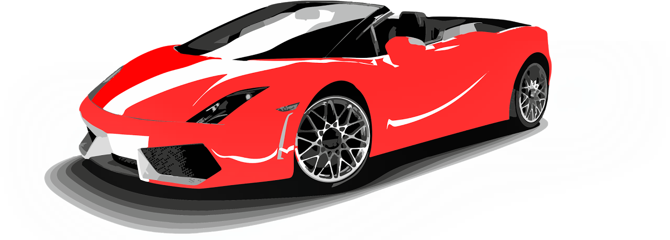 Corel Draw Basic Works - Car In Corel Draw Png (1600x480), Png Download