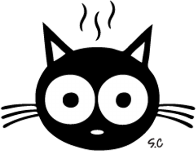 Smelly Cat Creations - Black Cat Toilet Sticker (400x400), Png Download