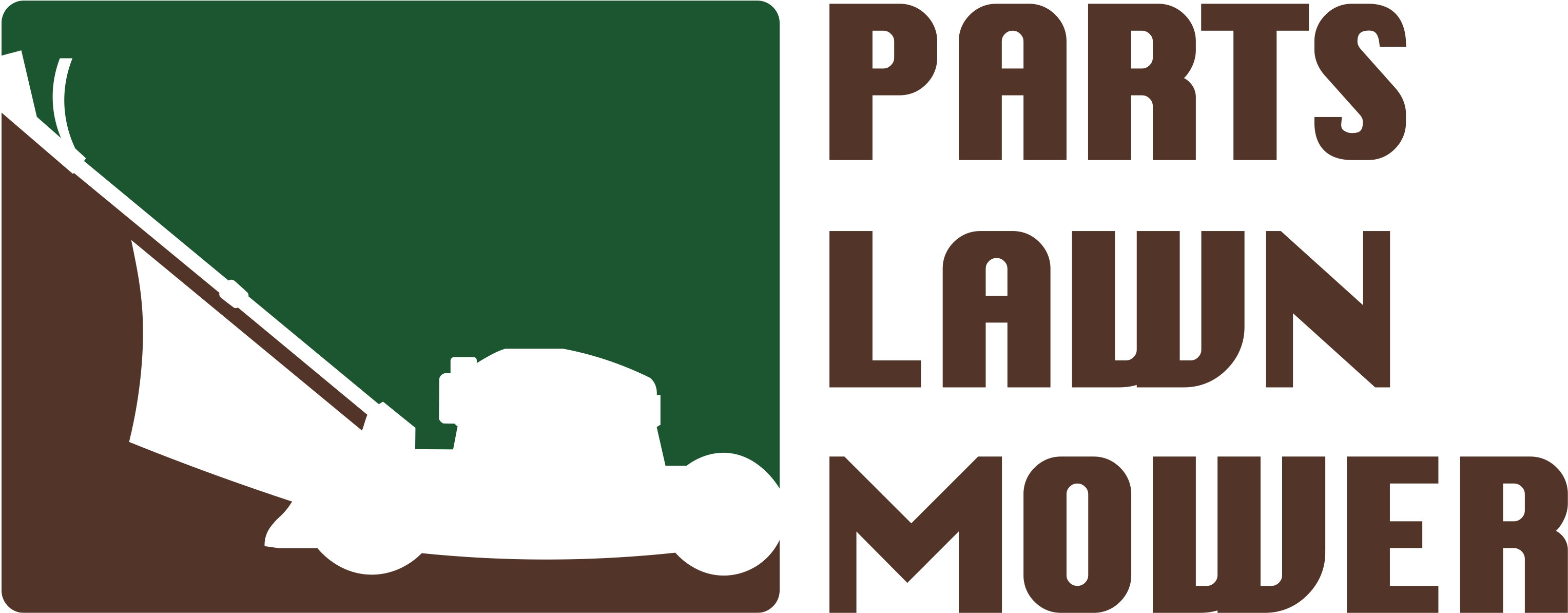 Logo - Lawn Mower (3085x1203), Png Download
