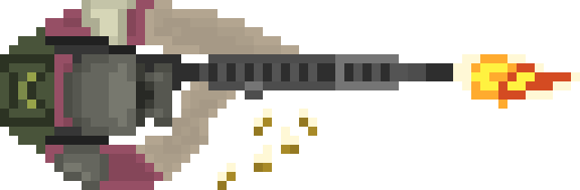 Top Down Shooter Survival [ Player Art ] - Top Down Shooter Pixel Art (640x210), Png Download